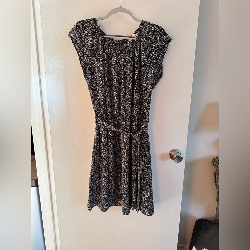 LC Lauren Conrad ditsy boho Floral mini to Knee High dress XL